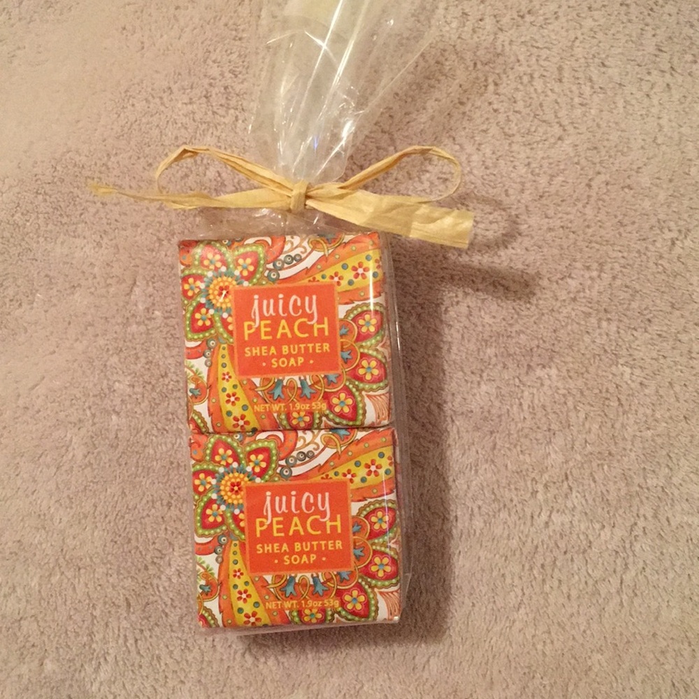 Juicy Peach Artisan Shea Butter Hand Soap Set of 2